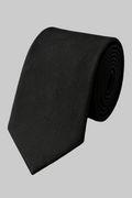 Black Tie with Flowers