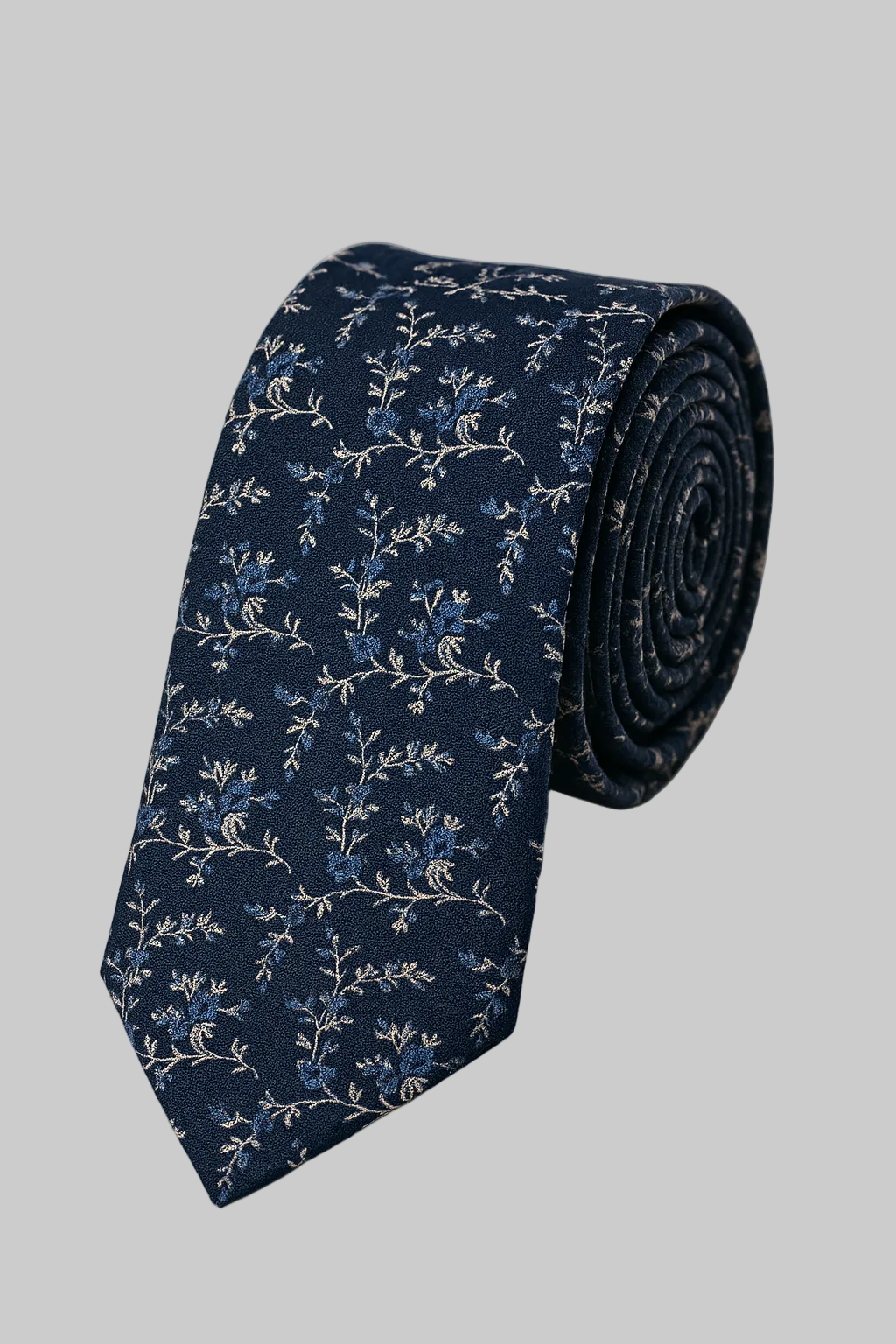 Navy With Flowers (Ties)