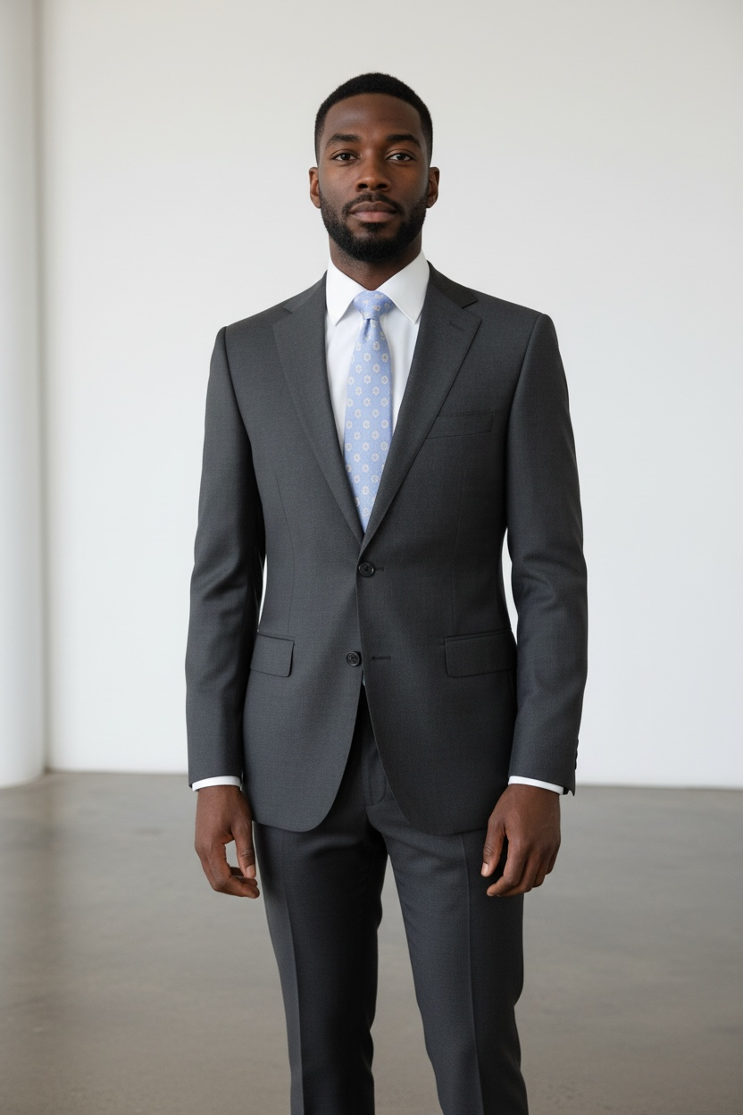 Charcoal Solid Classic Fit