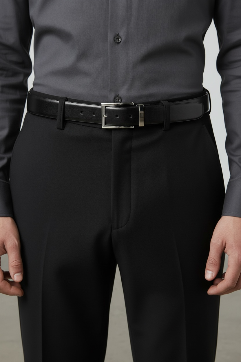 Premium Black Formal (Belt)