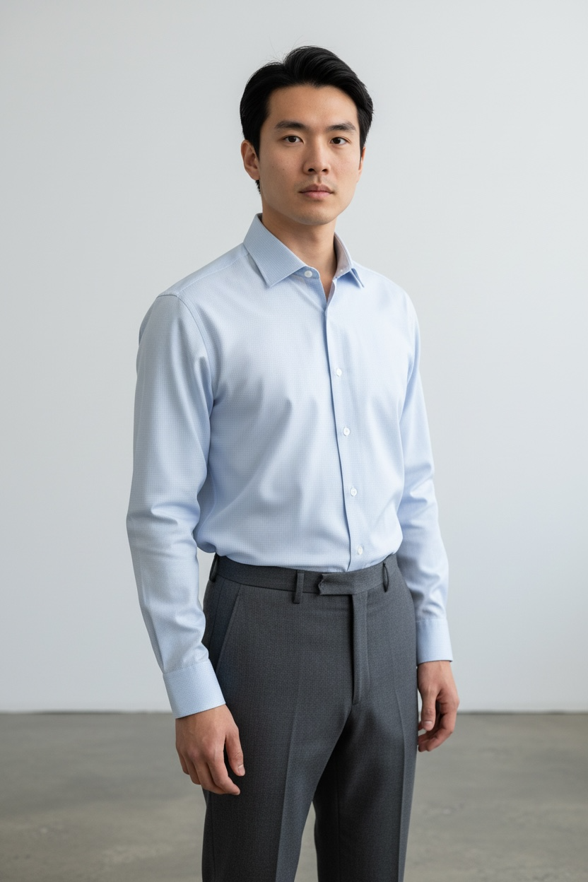 Stretch Light Blue Shirt