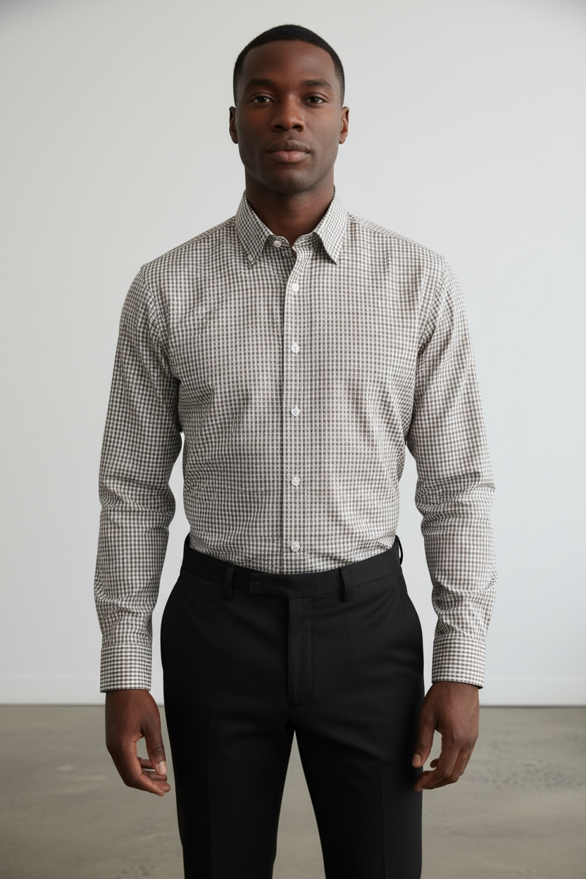 Brown Strechy Shirt