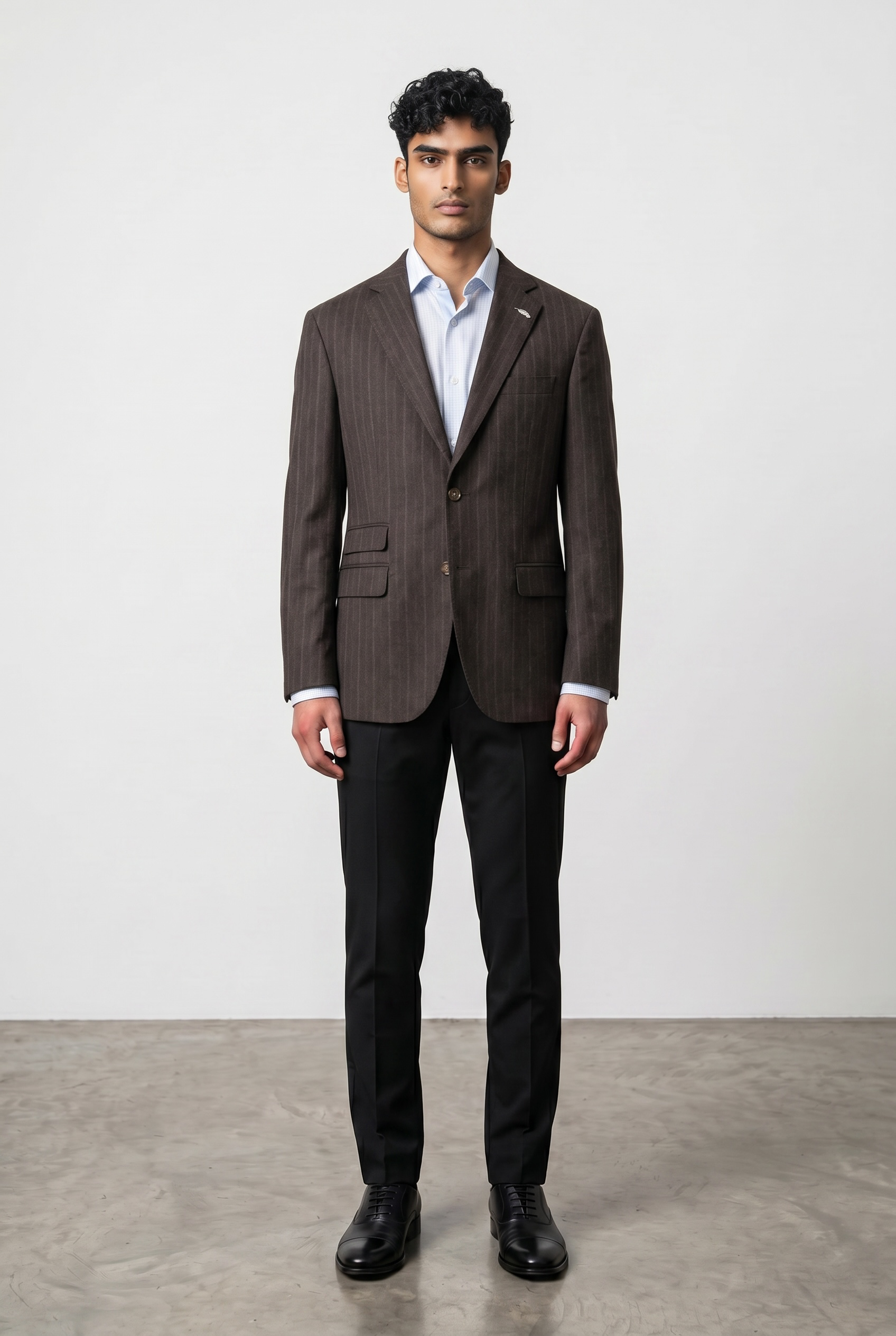 Espresso Pinstripe Blazer