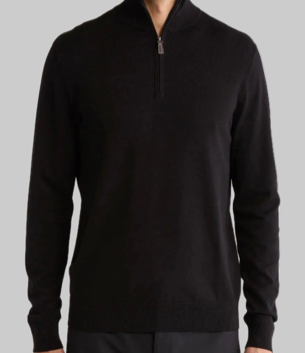 Black Half Zip Sweater