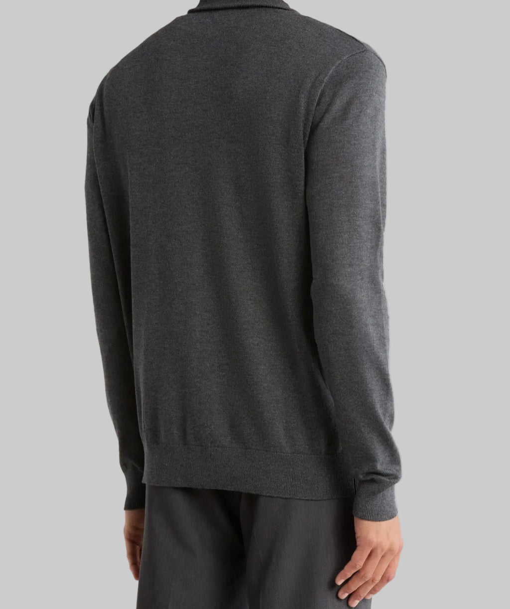 Grey Full Zip Sweater
