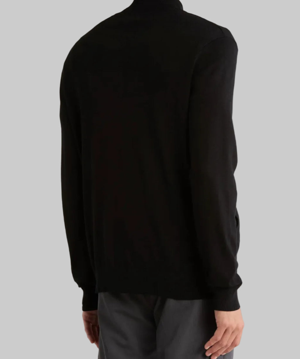 Black Full Zip Sweater