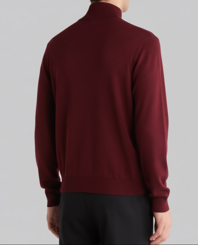 Burgundy Half Zip