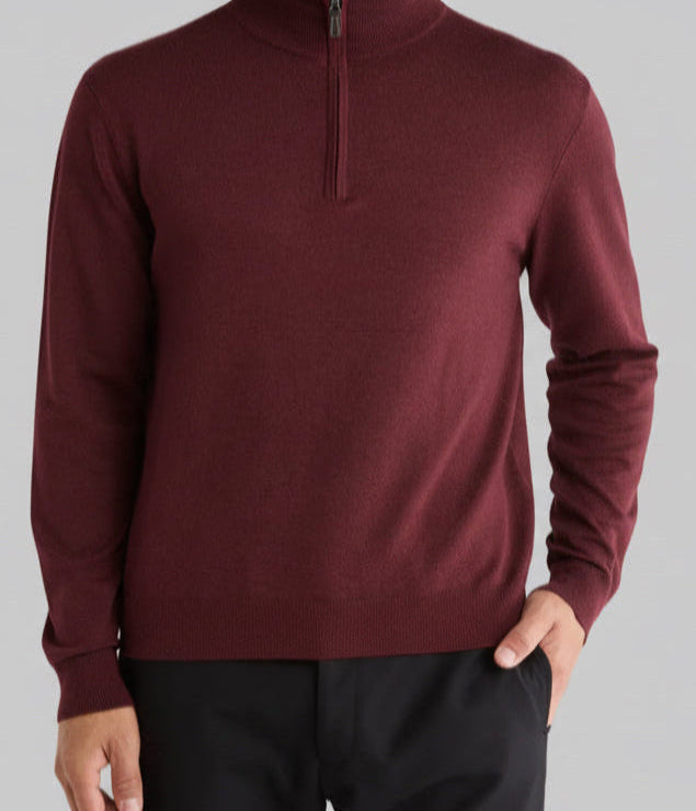 Burgundy Half Zip