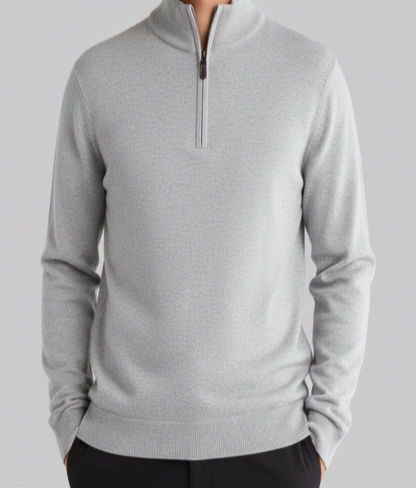 Light Grey Half Zip