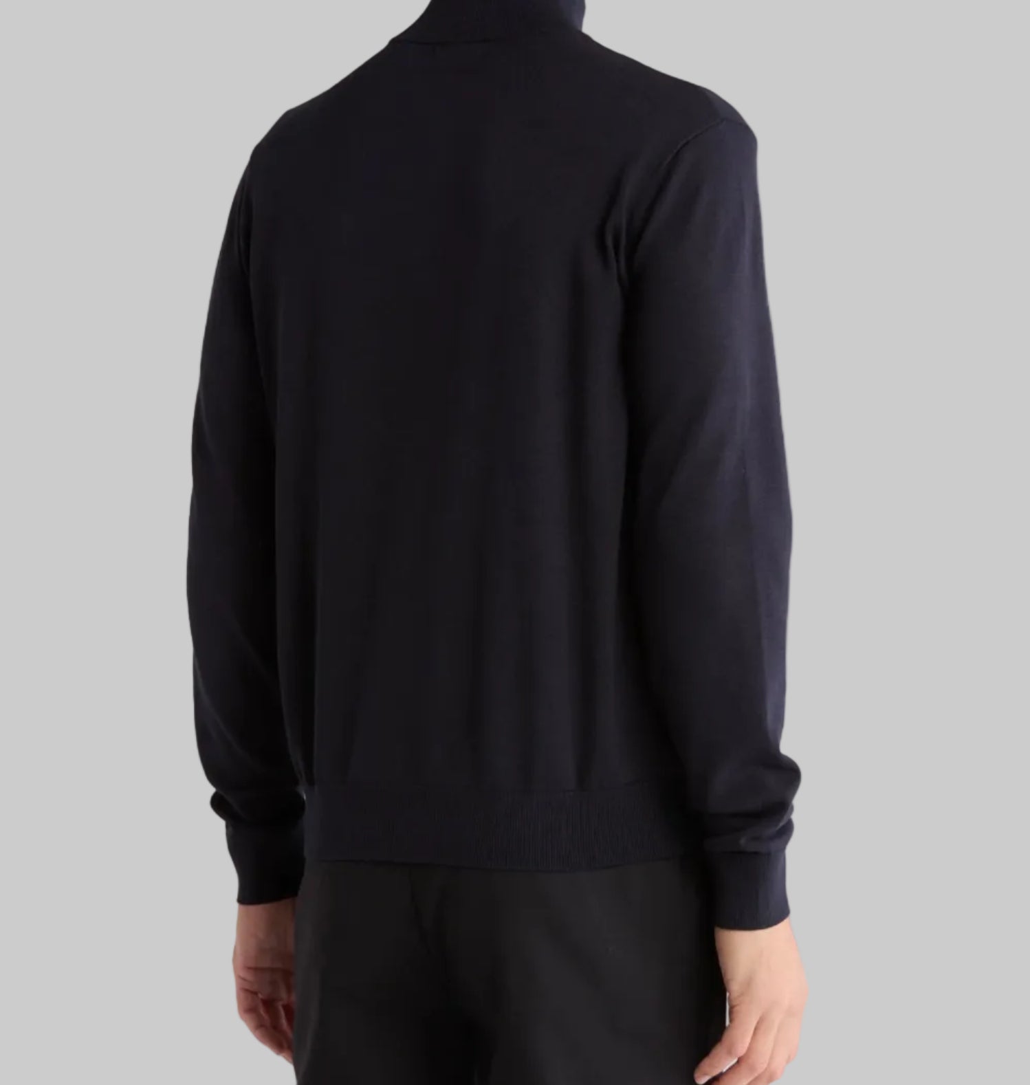 Navy Half Zip Sweater